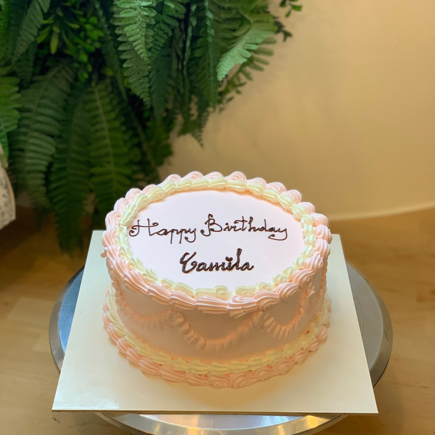 Birthday cake vintage decoration