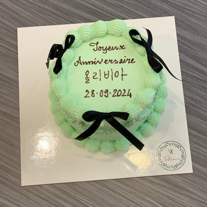 Birthday cake vintage decoration