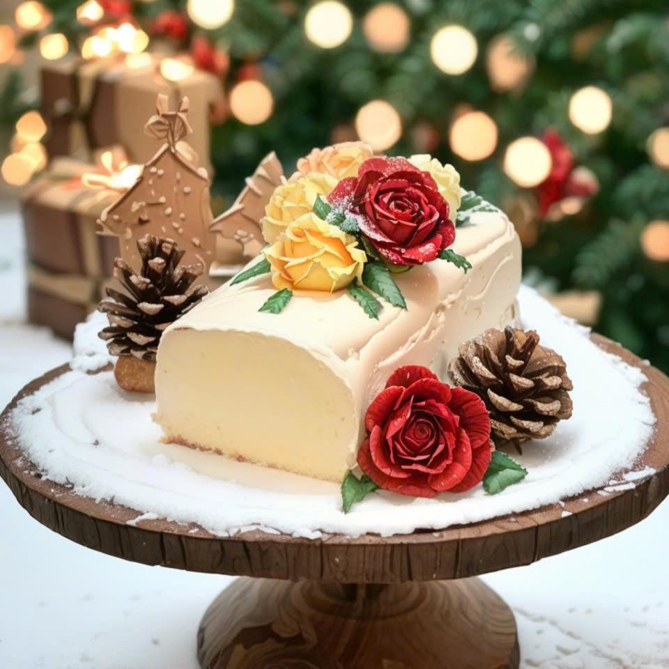 Bûche Noël (vintage éternelle)