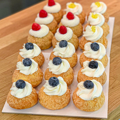 Assortiment des choux au craquelin